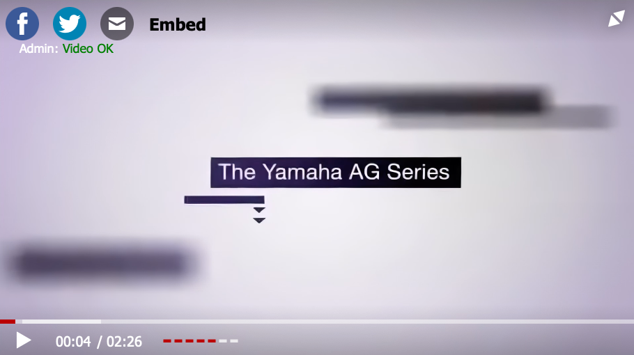 YAMAHA 宣傳視頻插圖